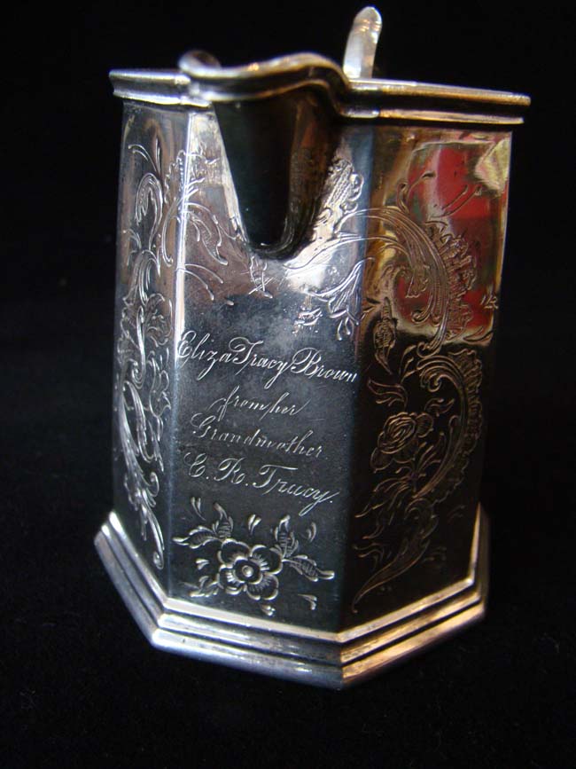 An American Silver Creamer with presentation inscription made by John C. Moore of New York circa 1827-1845 — image 2